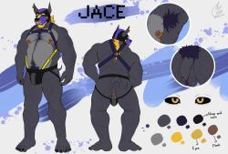moondantrash, 1boy, animal_mask, anthro, anus