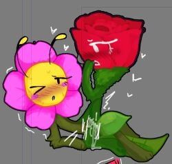 flower_(bfdi), rose_(bfdie), battle_for_bfb, battle_for_bfdi, battle_for_dream_island