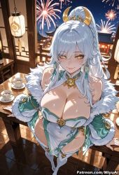 silva_(granblue_fantasy), zibai_(genshin_impact), genshin_impact, miyuai, 1girl