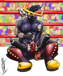 hikaridraws, hikaristar_art, abs, anthro, arena