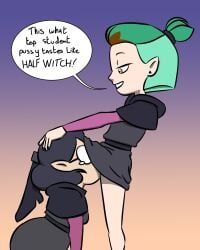 amity_blight, willow_park, the_owl_house, 2girls, bullying