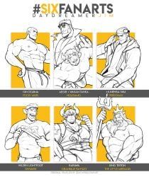 aegir_(tokyo_afterschool_summoners), barawa, dojima_gin, draph, iwai_munehisa