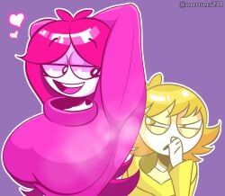 magenta_(asoc), a_splash_of_colour, 1boy1girl, armpit, armpit_crease