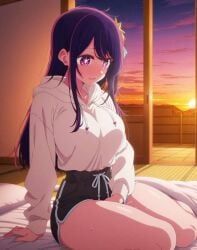 hoshino_ai, oshi_no_ko, cute_face, female, female_only