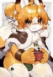 mofuaki, 4_fingers, :3, anthro, armband