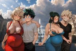 inko_midoriya, izuku_midoriya, katsuki_bakugou, mitsuki_bakugou, my_hero_academia