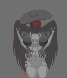 lucoa_(maidragon), mothman, mothwoman, quetzalcoatl_(dragon_maid), roblox_avatar
