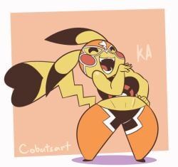 chica_(cobat), female_pikachu, pikachu, pikachu_libre, pokemon_(species)