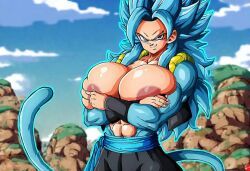 female_gogeta, gogeta, dragon_ball, dragon_ball_gt, dragon_ball_super