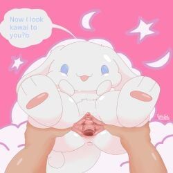 cinnamon_(cinnamoroll), cinnamoroll, hello_kitty_(character), cinnamoroll_(series), hello_kitty_(series)