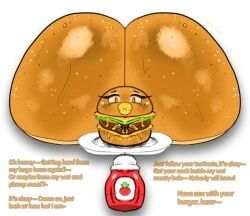 burger_king, zeraniumz, animate_inanimate, ass, bimbofied