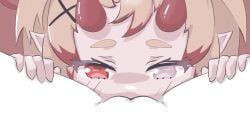ch4i, indie_virtual_youtuber, justjnabi, 2girls, blush
