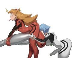 asuka_langley_sohryu, rei_ayanami, neon_genesis_evangelion, lumu, 2futas