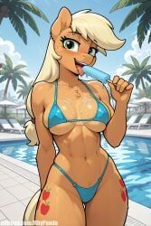 applejack_(mlp), my_little_pony, rhypanda, outside, pool