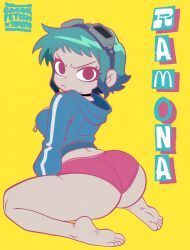 ramona_flowers, scott_pilgrim, baconfetish'ntomato, 1girls, ass_focus