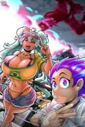 brazilian_miku, godzilla, godzilla_(evolved), hatsune_miku, oc