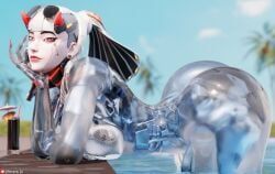 shion_(overwatch), overwatch, nemesis_3d, 1girls, ass