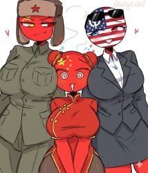 china_(countryhumans), soviet_union_(countryhumans), united_states_of_america_(countryhumans), countryhumans, countryhumans_girl
