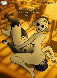 audrey_drew, betty_(bendy_and_the_dark_revival), bendy_and_the_dark_revival, piano1738, 2girls
