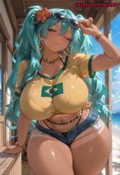 brazilian_miku, patreon, shychan, 1girl, 1girls