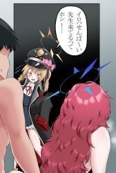 ibuki_(blue_archive), iroha_(blue_archive), sensei_(blue_archive), blue_archive, otsdarva0079