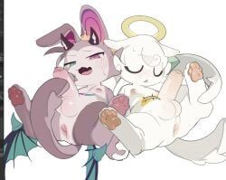 devilun_(makemon), devil_connection, hyeon47, angel, anthro