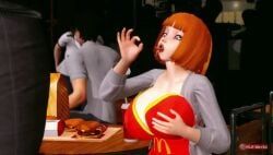 dad_(japanese_mcdonald's_commercial), mom_(japanese_mcdonald's_commercial), mcdonald's, pixiv, yoru_mac