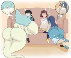 blizzaria, enraenra, fubuki-hime, hailey_anne_thomas, shelly_(yo-kai_watch)