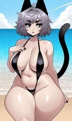 animation_meme_community, youtube, animal_ears, animal_tail, beach