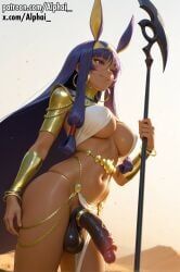 nitocris_(fate/grand_order), fate/grand_order, fate_(series), alphai, 1futa