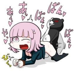 monokuma, nanami_chiaki, danganronpa, danganronpa_2:_goodbye_despair, yama_batake