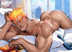 human_torch, human_torch_(marvel_rivals), johnny_storm, spider-man, fantastic_four