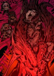 eylin_eyla_(ebonyxh), heart_of_darkness_(darkest_dungeon), jester_(darkest_dungeon), man_at_arms_(darkest_dungeon), occultist_(darkest_dungeon)