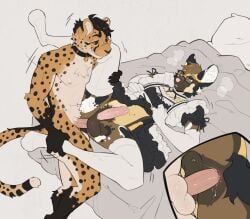 strayserval, 5_fingers, african_wild_dog, anal, anal_fluids