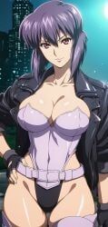 kusanagi_motoko, ghost_in_the_shell, ghost_in_the_shell_stand_alone_complex, 1girl, breasts
