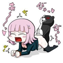 monokuma, nanami_chiaki, danganronpa, danganronpa_2:_goodbye_despair, yama_batake