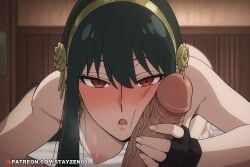 yor_briar, spy_x_family, 1boy, 1girl, all_fours