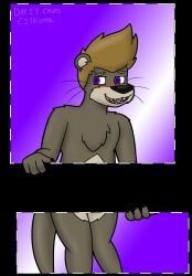cj-the-otter, 1boy, anthro, blush, furry