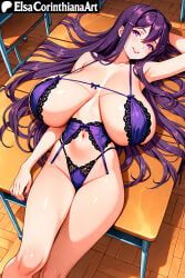 yuri_(doki_doki_literature_club), doki_doki_literature_club, patreon, elsacorinthiana, 1girls