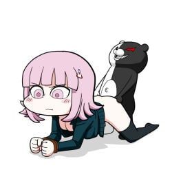 monokuma, nanami_chiaki, danganronpa, danganronpa_2:_goodbye_despair, yama_batake