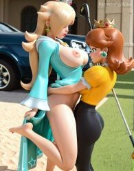 princess_daisy, princess_rosalina, rosalina, mario_(series), sylfuta