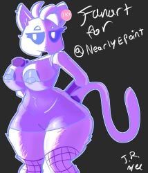 clyde_(discord), nearlyepoint, therandombee, 1girls, areolae
