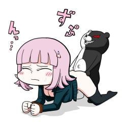monokuma, nanami_chiaki, danganronpa, danganronpa_2:_goodbye_despair, yama_batake