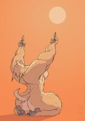 jollyjack, anthro, ass, breasts, canine