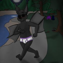 cj-the-otter, 1boy, anthro, bulge, furry