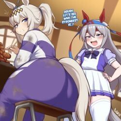 oguri_cap_(umamusume), tamamo_cross_(umamusume), umamusume, umamusume_pretty_derby, dako