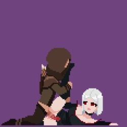 vampire's_knight, nubeedev, 1boy, 1girls, ass