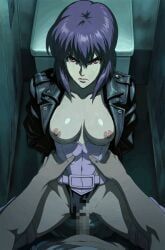 kusanagi_motoko, ghost_in_the_shell, fastjack, arms_behind_back, bathroom