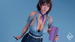 nozomi_(doa), dead_or_alive, fede1407, 1girls, bare_shoulders