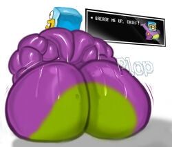 icee, deltarune, tiburalgo, 1boy, ass_bigger_than_head